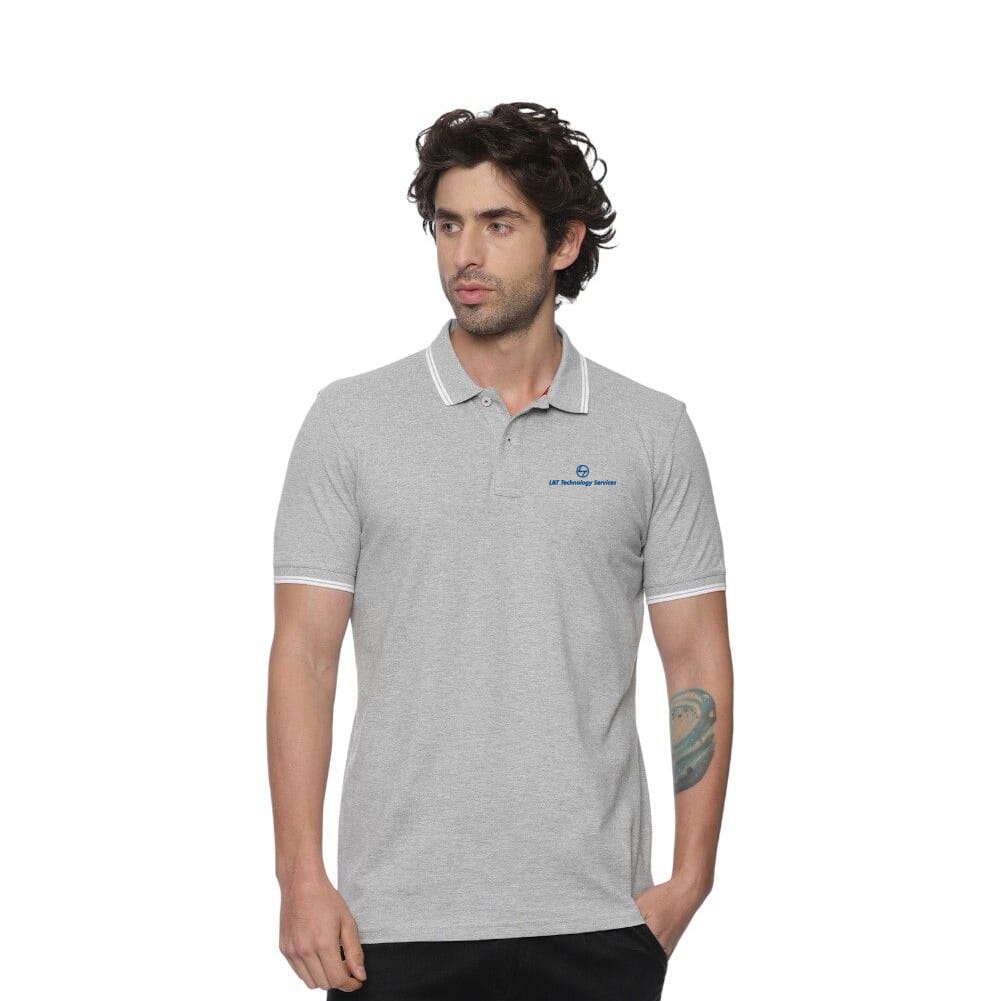 Allen Solly Polo T-shirt Men- Grey
